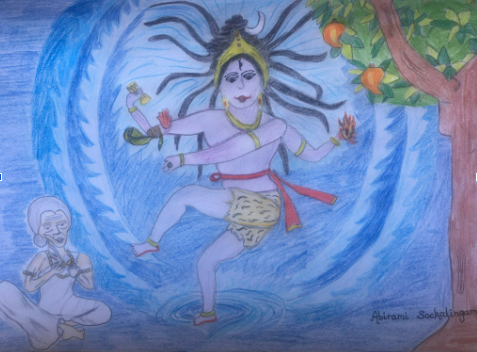 Karaikaal Ammaiyar Artwork by Abirami Chokkalingam